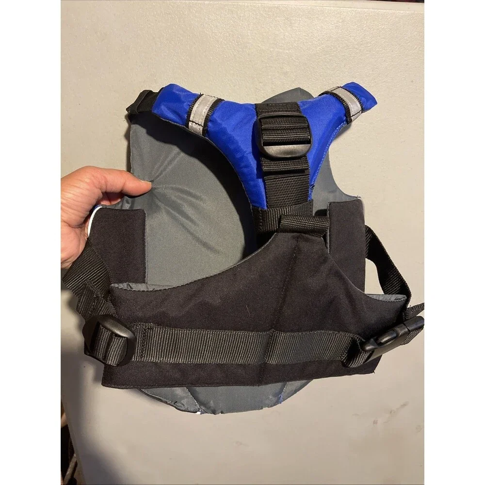 L.L. Bean Dog Floatation Device Life Jacket Size Medium 60-90 Lbs Blue New - Picture 3 of 5